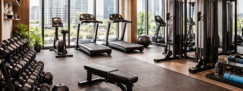 Apartment gym room setup in Nairobi by Zizu Investments