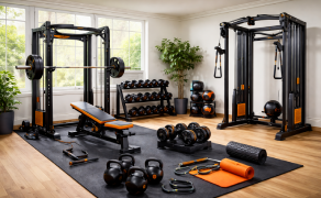Compact gym equipment for apartments hotels and corporate wellness rooms